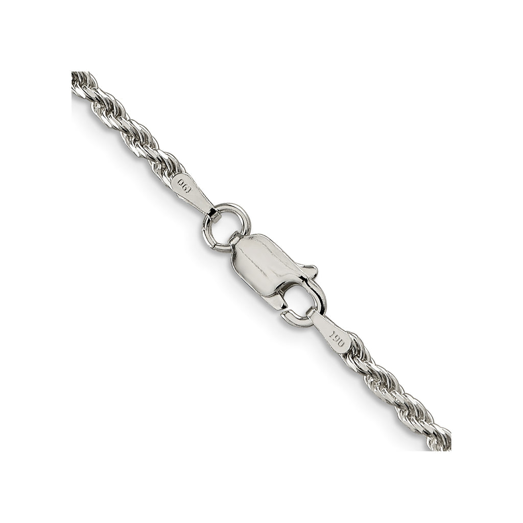 Diamond-Cut Rope Chain in Gold-Plated Sterling Silver, 2.25mm - Sophia Jewelers