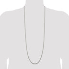 Sterling Silver 2.25mm Diamond-Cut Rope Chain Anklet
