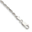 Sterling Silver 2.5mm Diamond-Cut Rope Chain Anklet