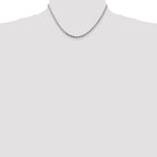 Sterling Silver 2.75mm Diamond-Cut Rope Chain