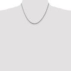 Sterling Silver 2.75mm Diamond-Cut Rope Chain