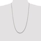 Sterling Silver 2.75mm Diamond-Cut Rope Chain