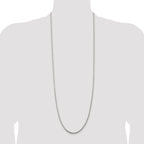 Sterling Silver 2.75mm Diamond-Cut Rope Chain
