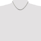 Sterling Silver 3.2mm Diamond-Cut Rope Chain