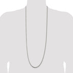 Sterling Silver 3.2mm Diamond-Cut Rope Chain