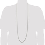 Sterling Silver 3.2mm Diamond-Cut Rope Chain