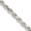 Sterling Silver Diamond-Cut Rope Chain Necklace 3.75mm