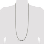 Sterling Silver 4.6mm Diamond-cut Rope Chain