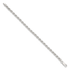Sterling Silver 4.6mm Diamond-cut Rope Chain