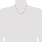 Sterling Silver And Vermeil 1.85mm Diamond-cut Rope Chain