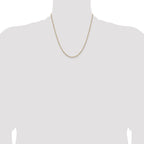Sterling Silver And Vermeil 1.85mm Diamond-cut Rope Chain