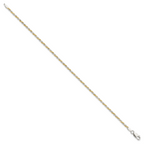 Sterling Silver And Vermeil 1.85mm Diamond-cut Rope Chain