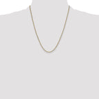 Sterling Silver And Vermeil 2.5mm Diamond-cut Rope Chain