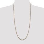 Sterling Silver And Vermeil 2.5mm Diamond-cut Rope Chain