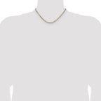 Sterling Silver And Vermeil 3.5mm Diamond-cut Rope Chain