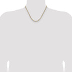 Sterling Silver And Vermeil 3.5mm Diamond-cut Rope Chain