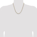 Sterling Silver And Vermeil 3.5mm Diamond-cut Rope Chain