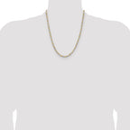 Sterling Silver And Vermeil 3.5mm Diamond-cut Rope Chain