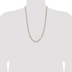 Sterling Silver And Vermeil 3.5mm Diamond-cut Rope Chain