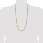 Sterling Silver And Vermeil 3.5mm Diamond-cut Rope Chain