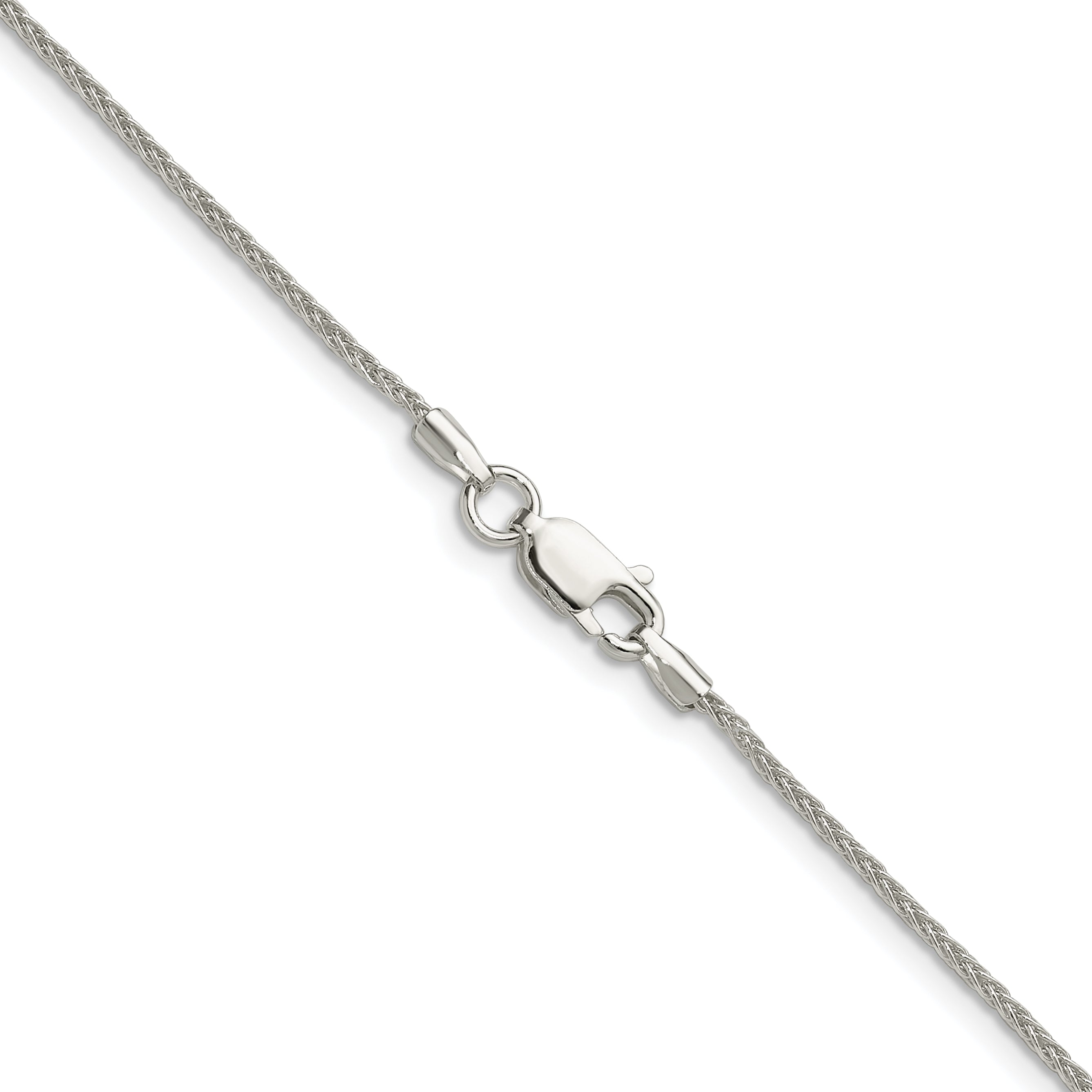 Sterling Silver 1.3mm 8 Sided D/C Double Spiga Chain