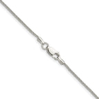 Sterling Silver 1.3mm 8 Sided D/C Double Spiga Chain