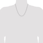 Sterling Silver 1.3mm 8 Sided D/C Double Spiga Chain