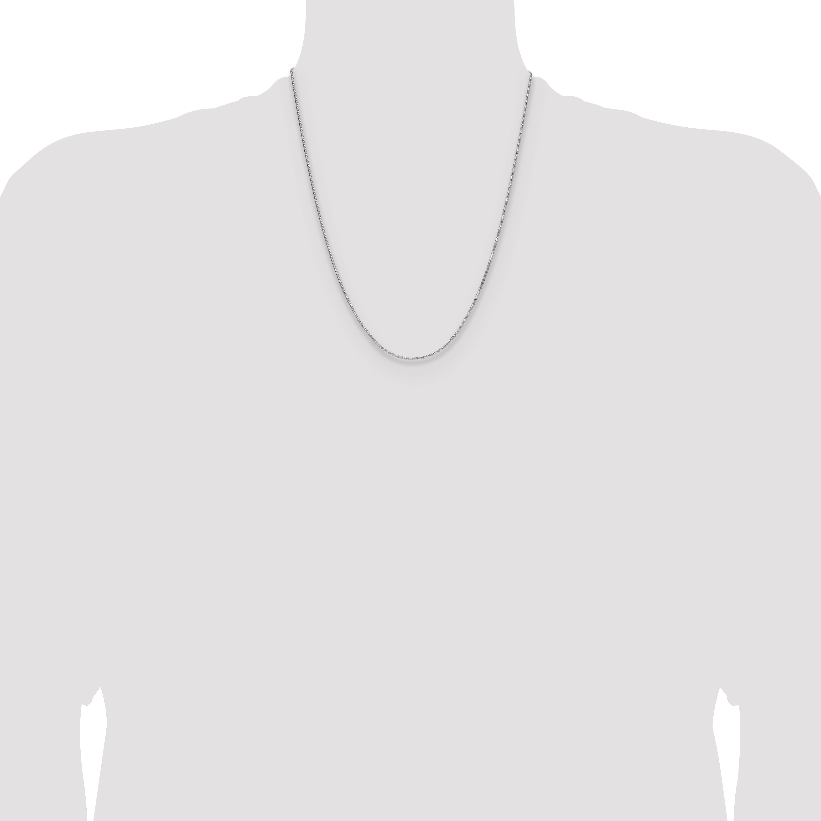 Sterling Silver 1.3mm 8 Sided D/C Double Spiga Chain