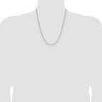 Sterling Silver 1.3mm 8 Sided D/C Double Spiga Chain