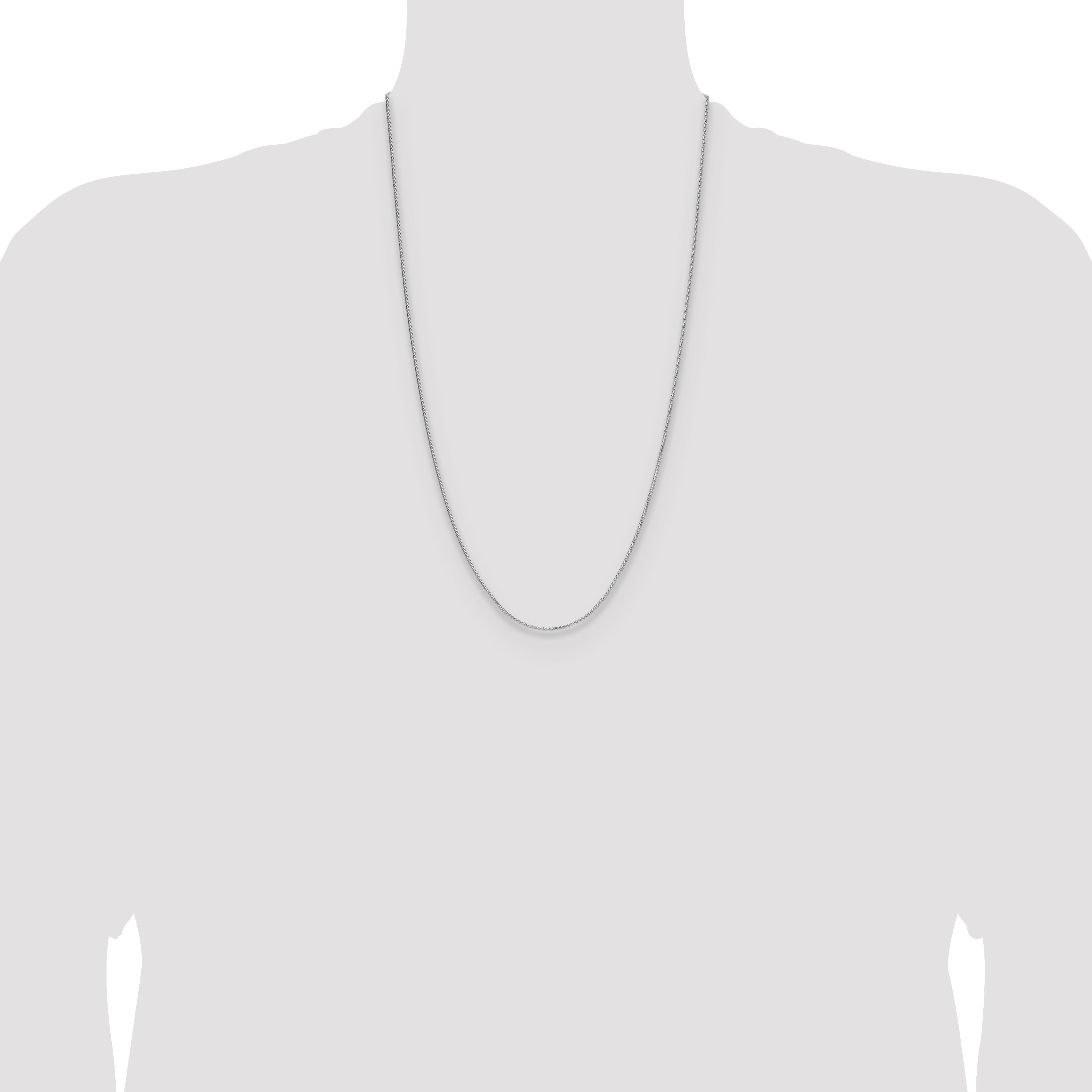 Sterling Silver 1.3mm 8 Sided D/C Double Spiga Chain