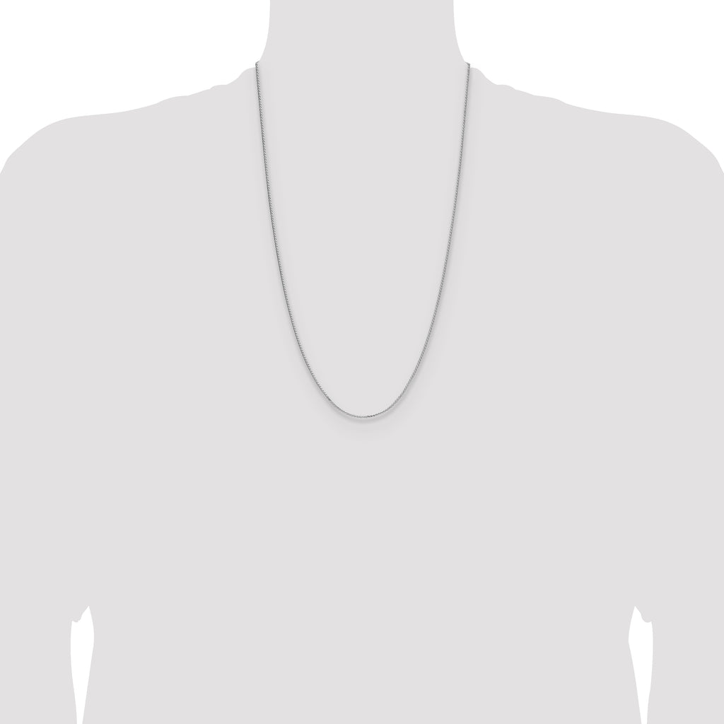 Sterling Silver 1.3mm 8 Sided D/C Double Spiga Chain