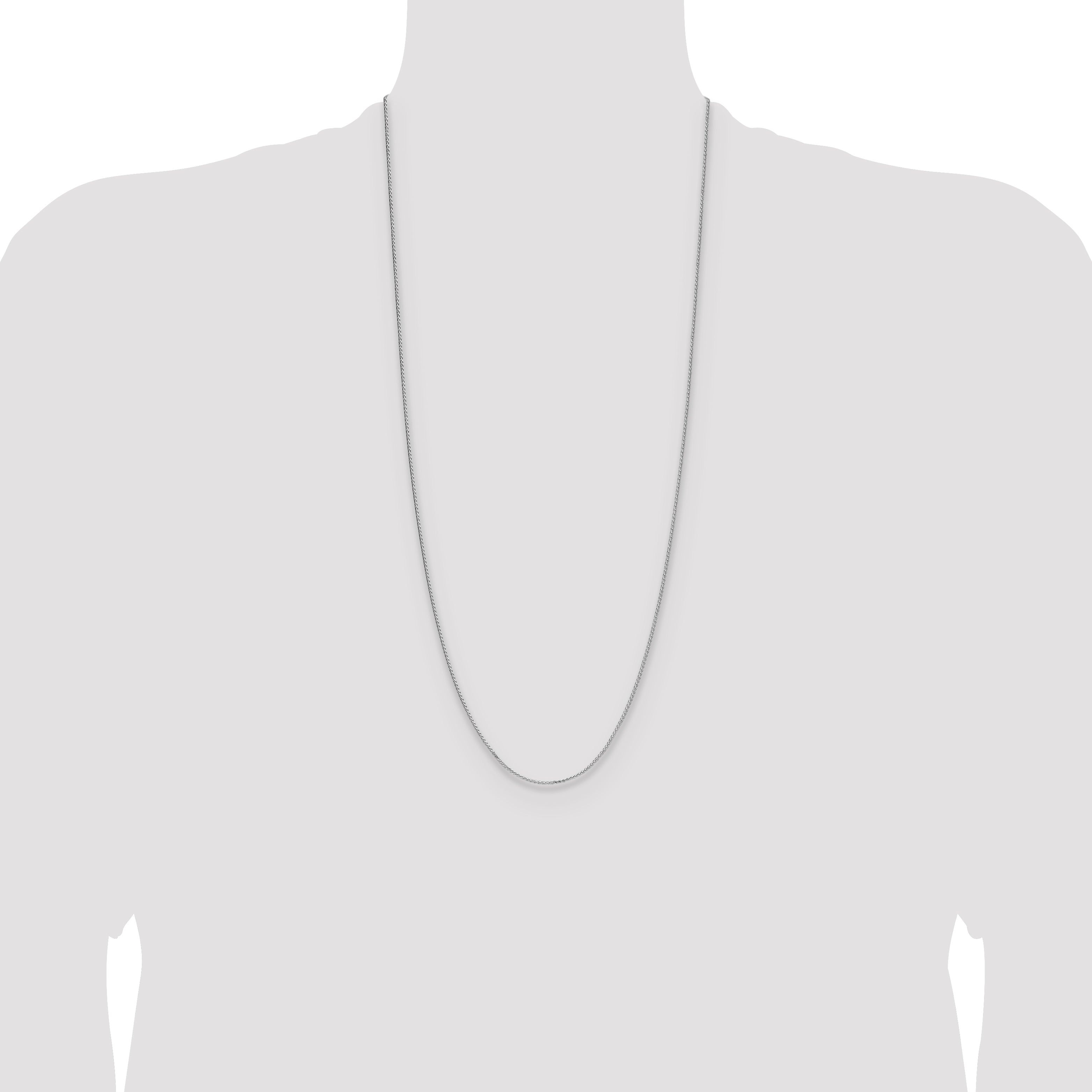 Sterling Silver 1.3mm 8 Sided D/C Double Spiga Chain