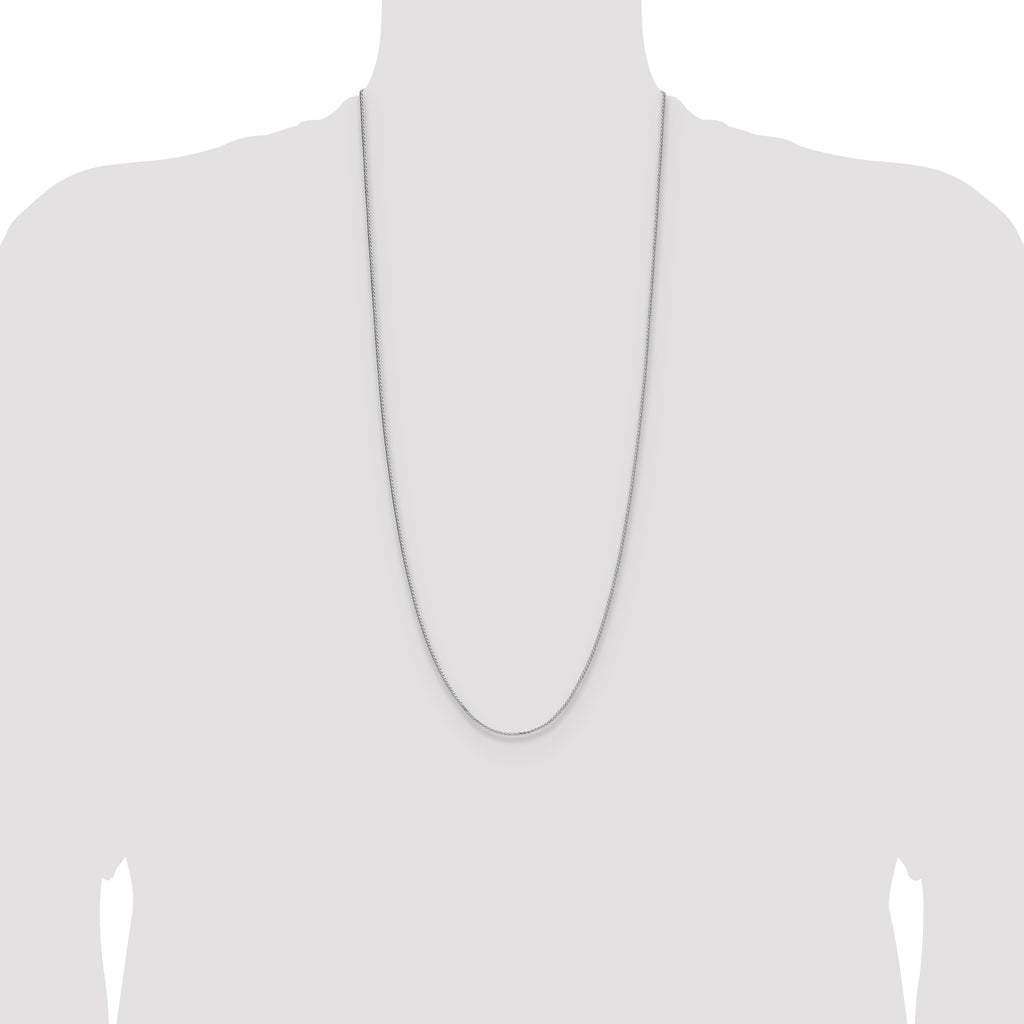 Sterling Silver 1.3mm 8 Sided D/C Double Spiga Chain