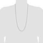 Sterling Silver 1.3mm 8 Sided D/C Double Spiga Chain