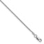 Sterling Silver Rhodium-plated 1.3mm 8 Sided D/C Double Spiga Chain
