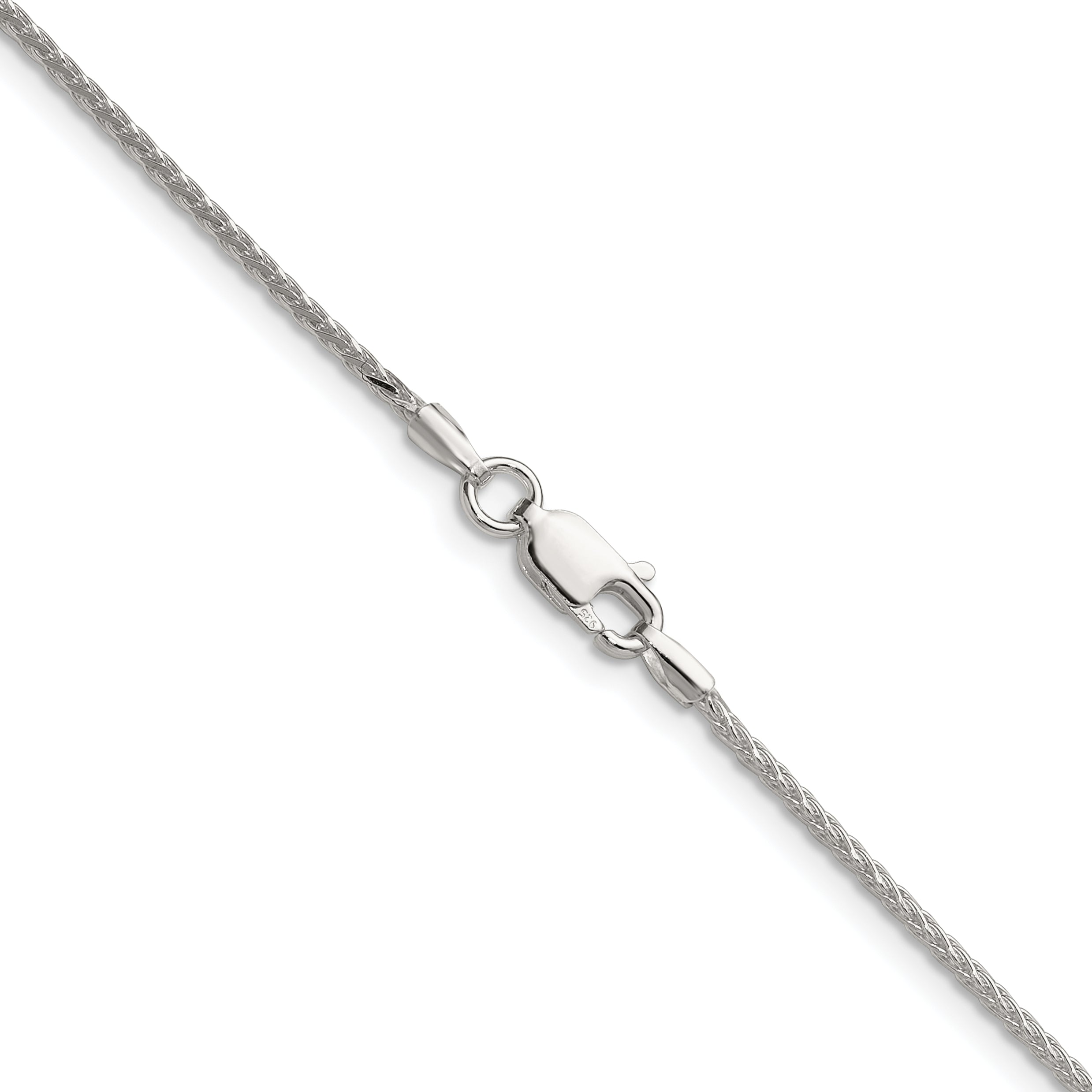 Sterling Silver 1.45mm 8 Sided Diamond-Cut Double Spiga Chain