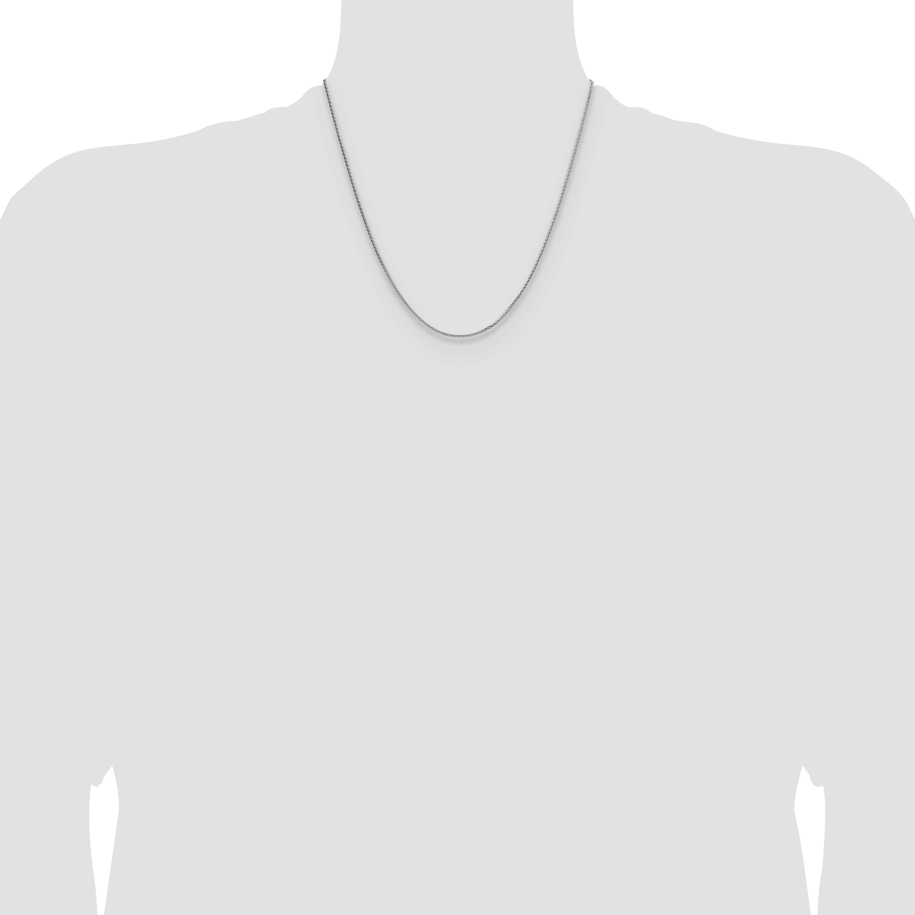 Sterling Silver 1.45mm 8 Sided D/C Double Spiga Chain