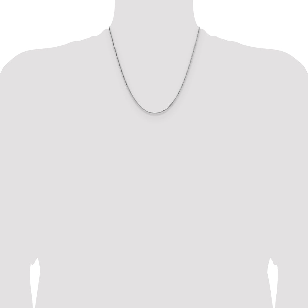 Sterling Silver 1.45mm 8 Sided Diamond-Cut Double Spiga Chain