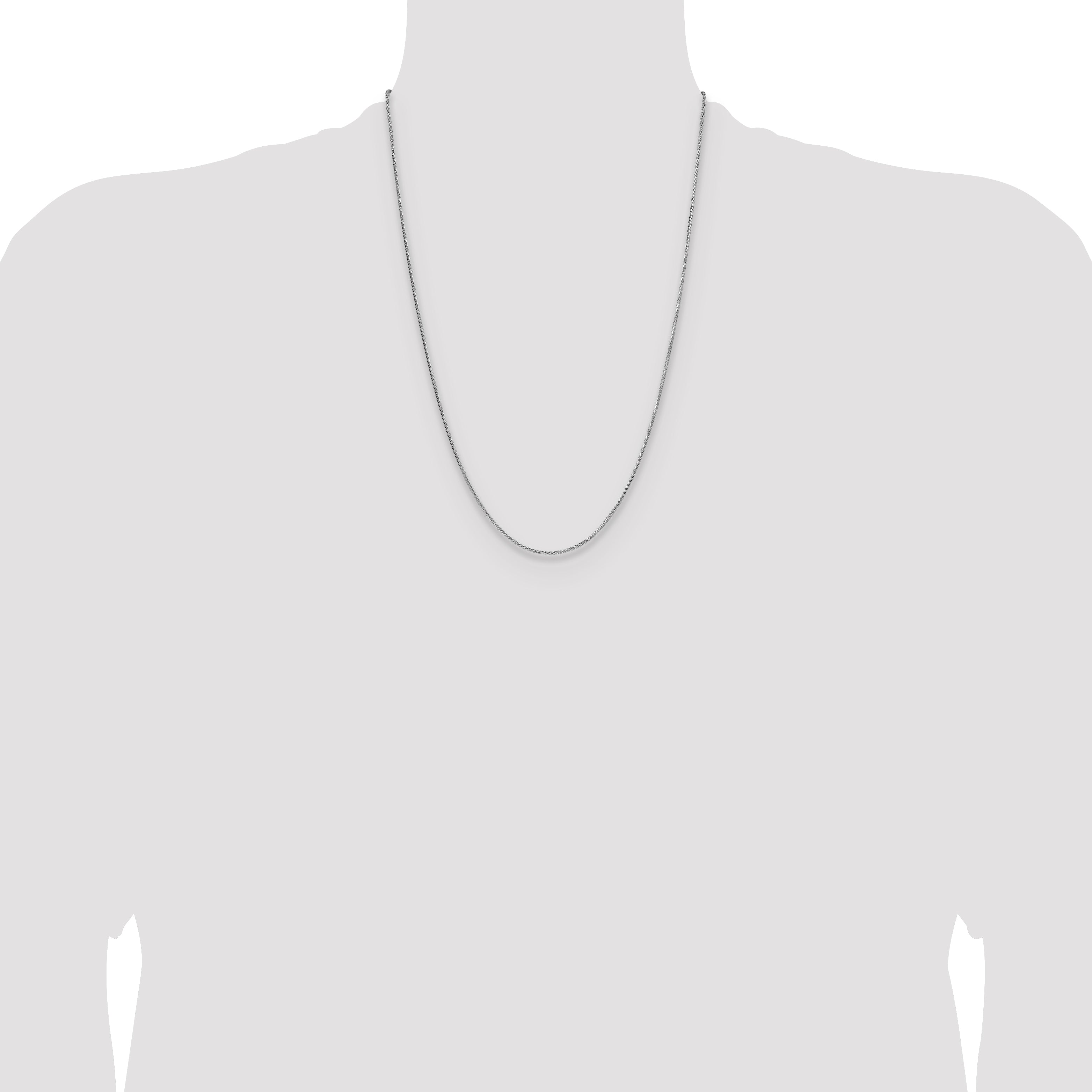 Sterling Silver 1.45mm 8 Sided D/C Double Spiga Chain