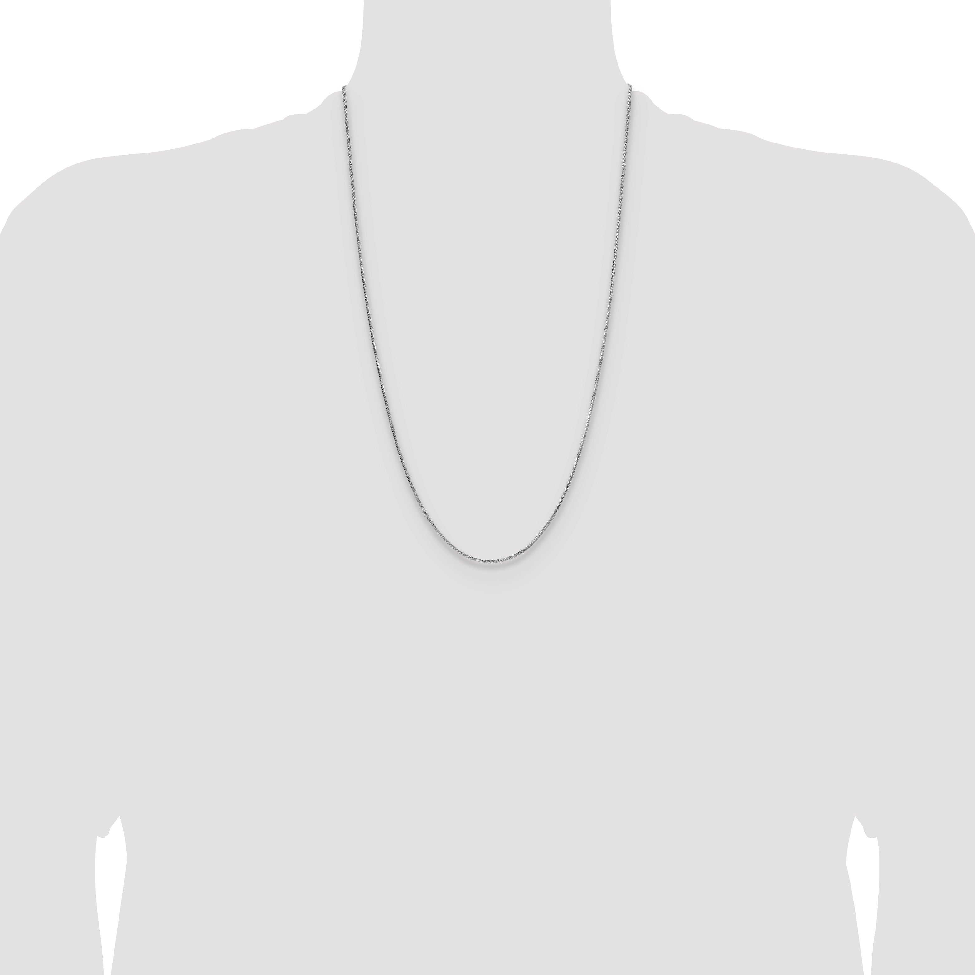 Sterling Silver 1.45mm 8 Sided D/C Double Spiga Chain