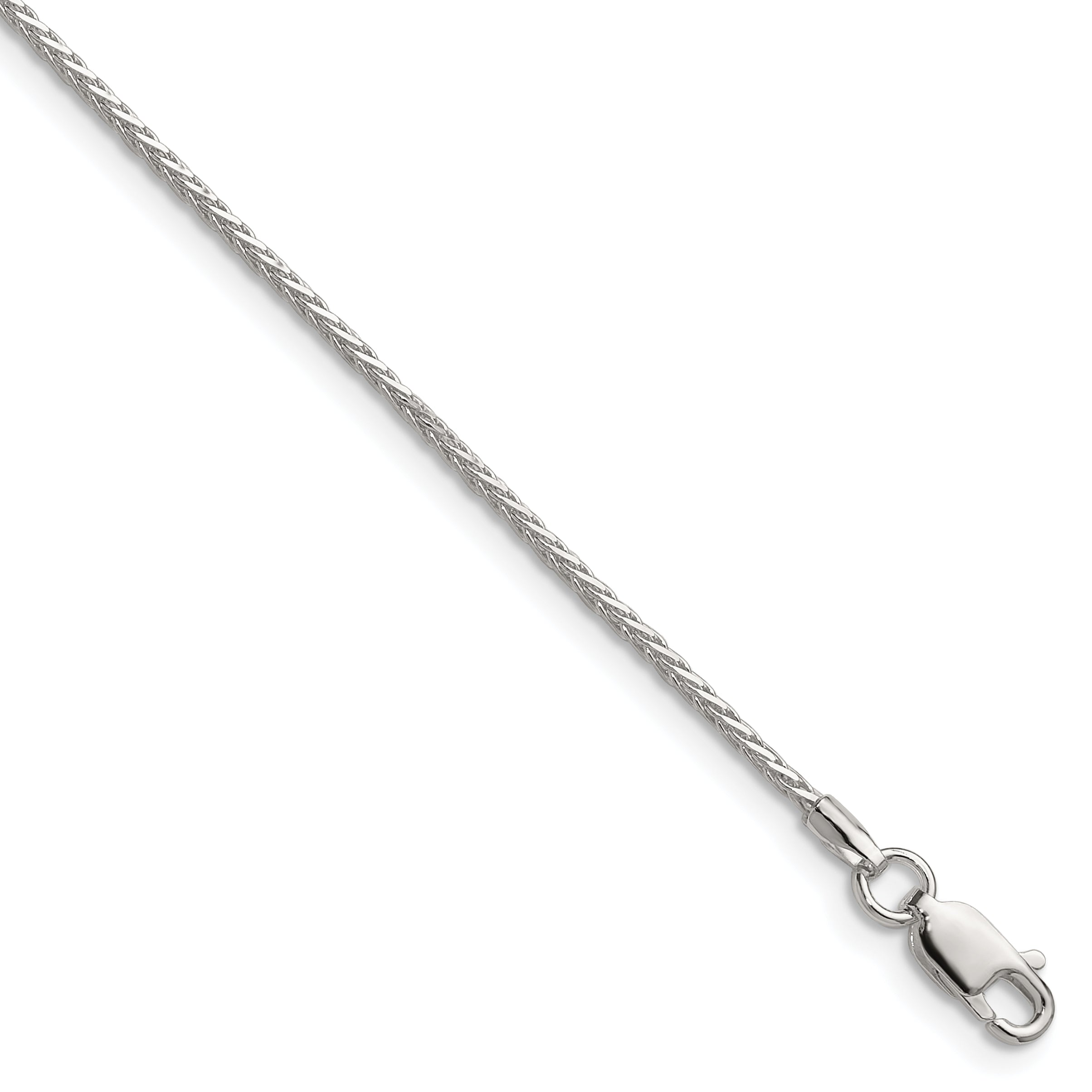 Sterling Silver 1.45mm 8 Sided Diamond-Cut Double Spiga Chain