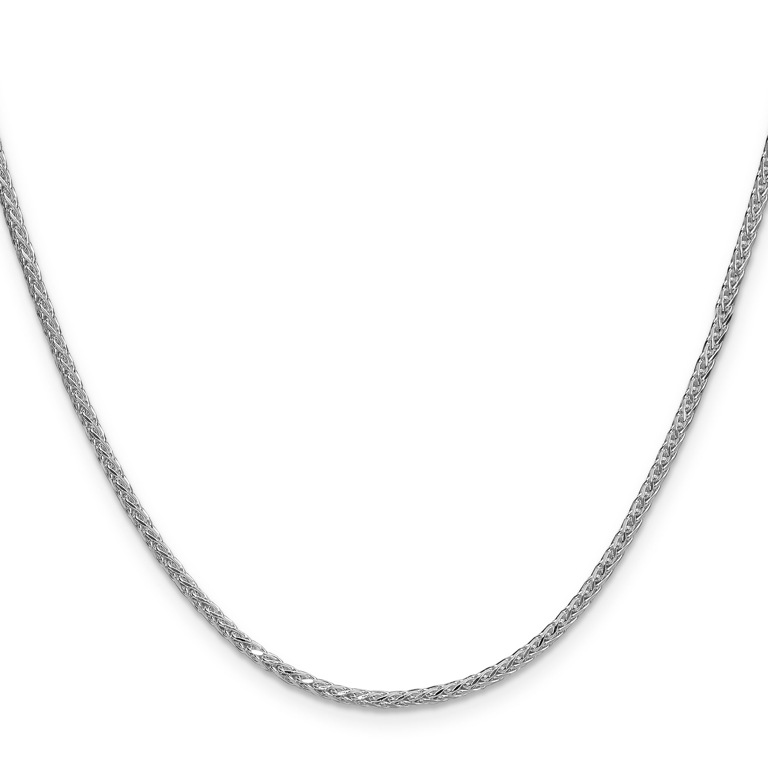 Sterling Silver 2.0mm 8 Sided D/C Double Spiga Chain