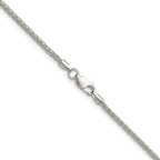 Sterling Silver 2.0mm 8 Sided D/C Double Spiga Chain