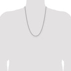 Sterling Silver 2.0mm 8 Sided D/C Double Spiga Chain