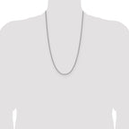 Sterling Silver 2.0mm 8 Sided D/C Double Spiga Chain
