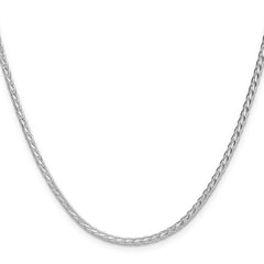 Sterling Silver 2.5mm 8 Sided D/C Double Spiga Chain