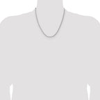 Sterling Silver 2.5mm 8 Sided D/C Double Spiga Chain