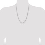 Sterling Silver 2.5mm 8 Sided D/C Double Spiga Chain