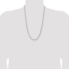 Sterling Silver 2.5mm 8 Sided D/C Double Spiga Chain