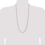 Sterling Silver 2.5mm 8 Sided D/C Double Spiga Chain